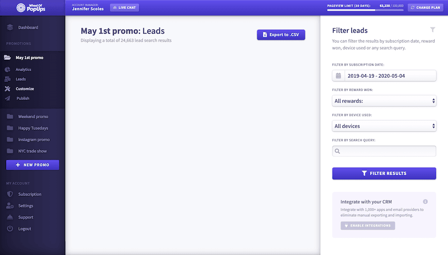 Emails app feature screenshot
