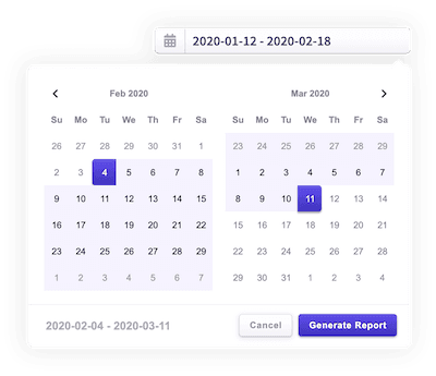 Analytics report screenshot