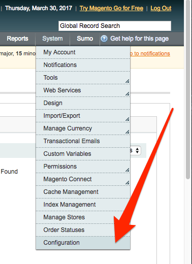 Magento 1 and 2 popup screenshot